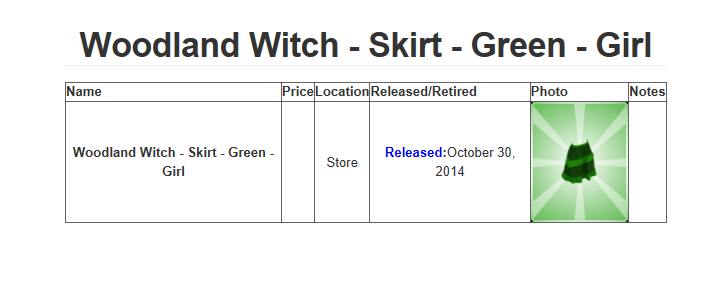 lf past costumes WOODLAND WITCH 5