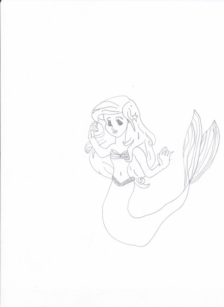 Sarah's drawing of Ariel