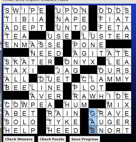 re: Crossword/Word Search puzzles (also today #39 s CW afternoon puzzle