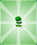 Tall Striped Clover Hat