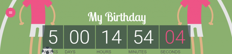 my birthday countdown