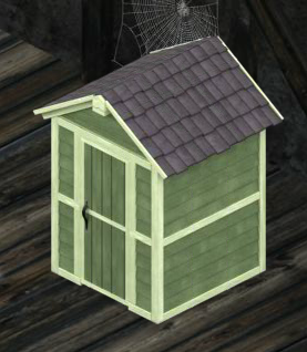 Green Storage Shed