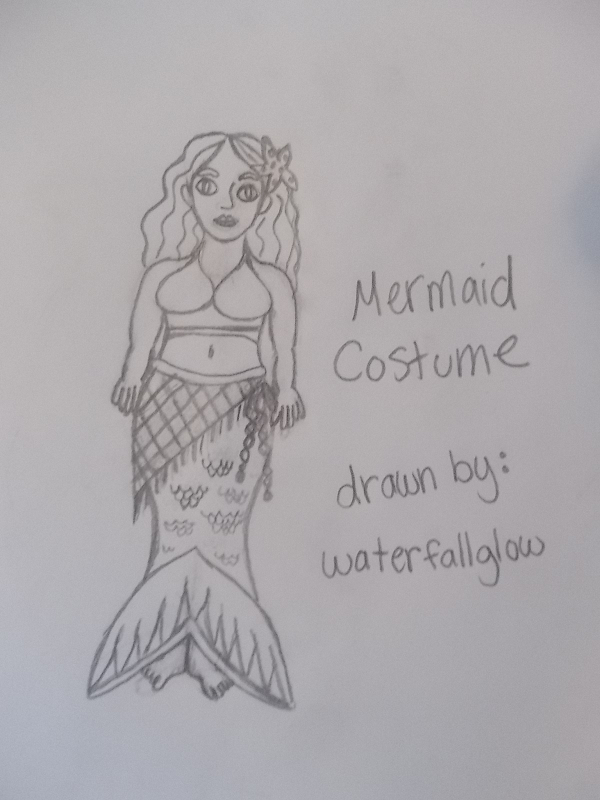 vfk mermaid costume (no coloring)
