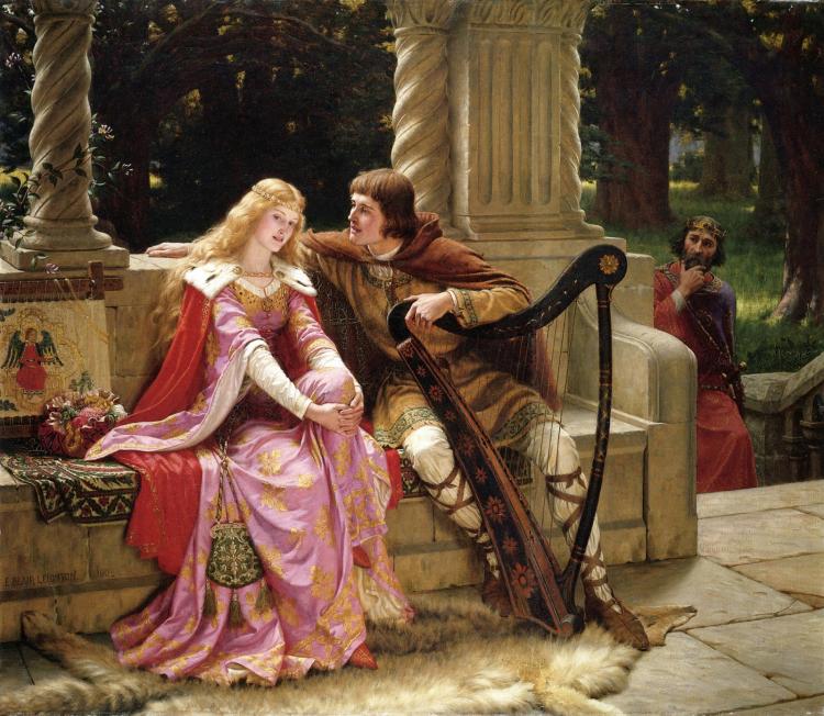 Edmund Leighton The end of the Song 1902
