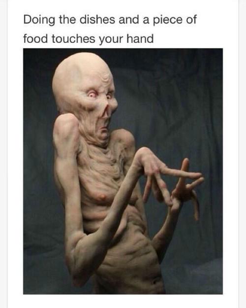 doing-the-dishes-and-a-piece-of-food-touches-your-hand