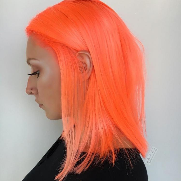 neon peach hair jess jewel