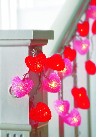 heart string lights