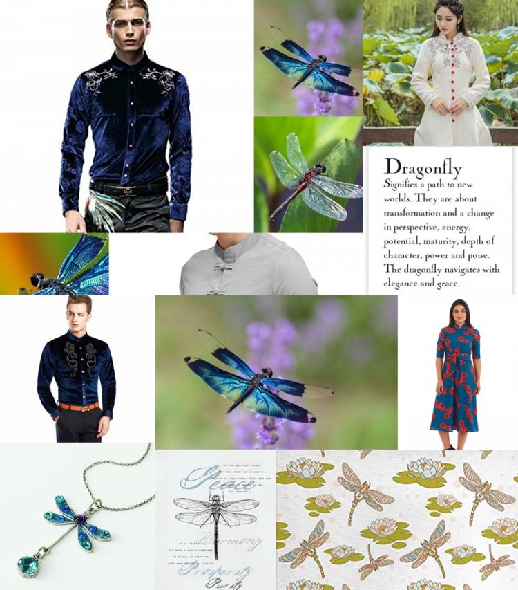 Dragon Fly collage of collages