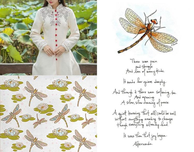 Dragon Fly collage mood boards