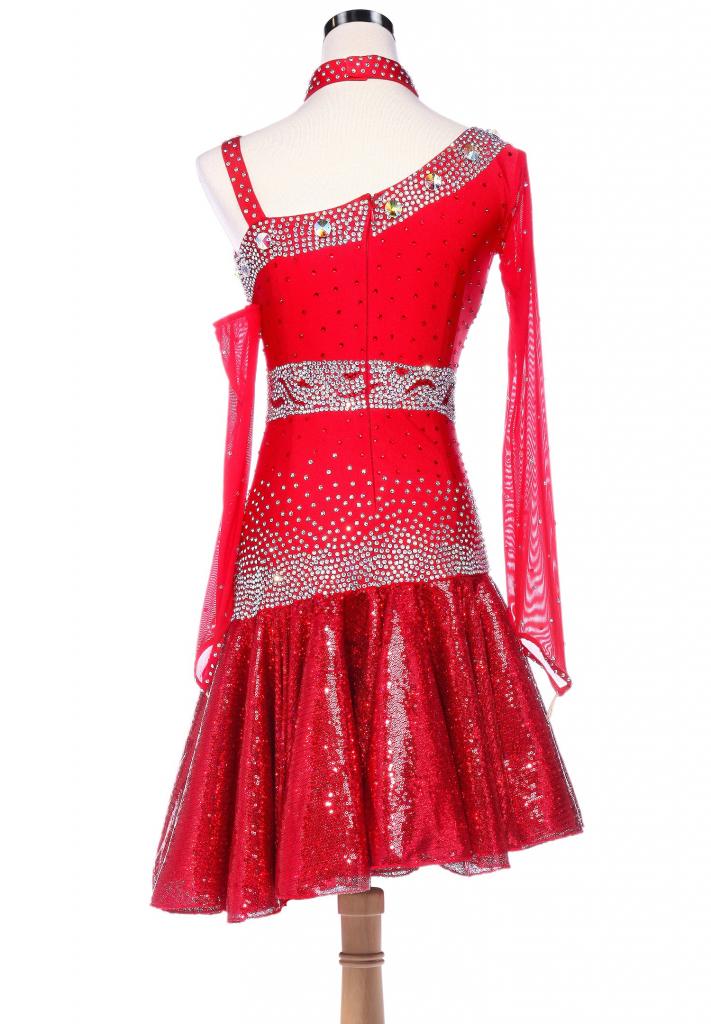 Fiery-Sparkle-Sequined-Hem-Asymmetrical-Latin-Dance-Dress-L5228-1b