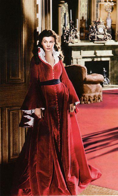 gone with the wind red dress