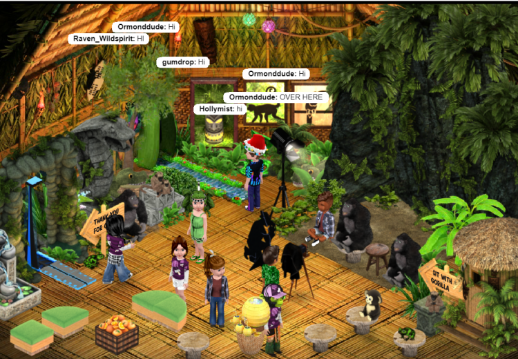 Player Party in Photo room of Gorilla Event