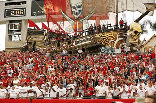 Pirateship in stadium