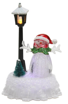 snowman lamp