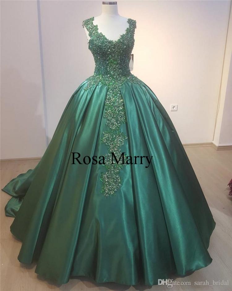 emerald-green-ball-gown-prom-dresses-2018