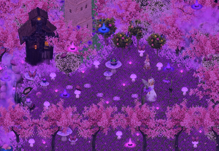 2019-05-27 12_16_09 PM CozyFallWitch - CozyFallWitch's Enchanted Spring Pink & Purple Easter Witch Garden